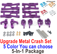 Wltoys 144002 Upgrade ALL Metal Kit. All 5-In-1 Package.5 Color you can choose.